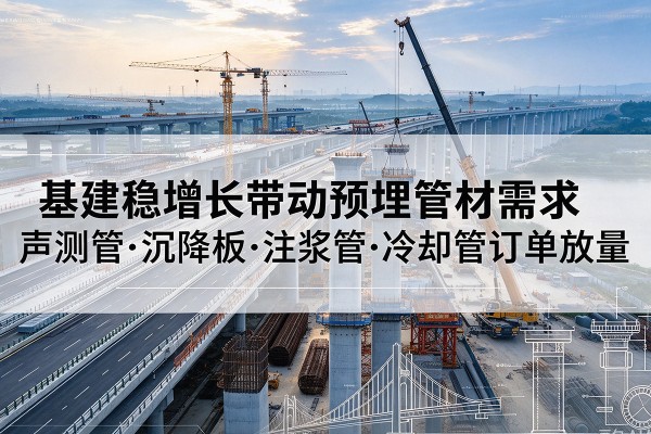 鲁山基建稳增长带动预埋监测管材需求,声测管、沉降板、注浆管订单持续放量