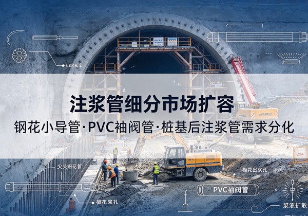 鲁山注浆管细分市场扩容，隧道钢花小导管、PVC 袖阀管、桩基后注浆管需求分化